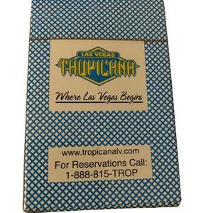 Sealed vintage Tropicana casino deck poker playing cards where Las Vegas begins